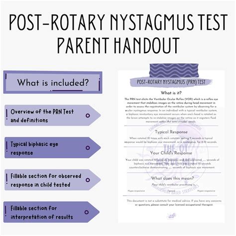 post rotary nystagmus occupational therapy